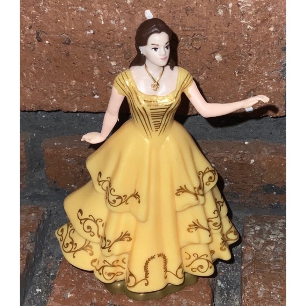 Disney Beauty and the Beast‎ Belle Live Action Yellow Gown Figurine Cake Topper